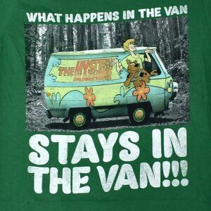 Scooby Doo “What Happens In The Van Stays In The Van” Tee, Size XL